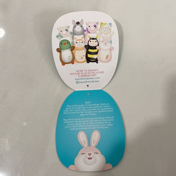Squishmallows - Hug Mees 14” Bop - Pink Bunny - Picture 7 of 8